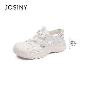Josiny | Breathable Hollow White Dad Shoes