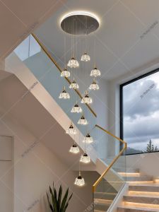 KING STAR | Luxurious Hanging Light For High Ceiling Villas Loft Duplex