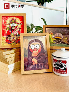 Khung Ảnh Gà Quá Đẹp Đồ Chơi Cổ Điển Đồ Chơi Động Họa Tiết Mona Lisa Dụng Cụ Trang Trí Nhà Đồ Chơi Mô Hình