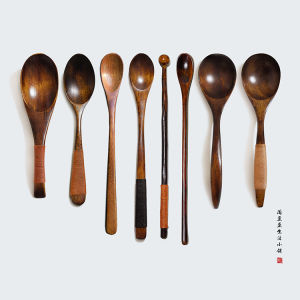 Long-handle Wooden Child-use Spoon