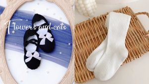 Black Ballet Dance Shoes for Girls Cat Claw Shape Childrens Shoes British Luxury Flower And Cat Design Princess Style Canvas Help