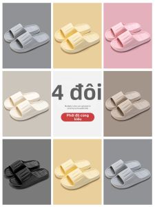 Non-slip Odor-preventing Slippers 4 Pairs