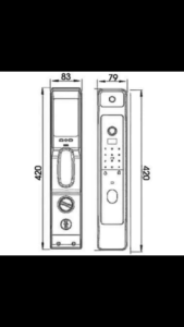 Khóa cửa vân tay Demax EL928 PB mở bằng nhận diện khuôn mặt Face ID vân tay mật mã thẻ từ...