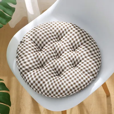 Thickened round Modern Simple Chair Pad ZUGE Textile Geometric Pattern Home Office Floor Sitting Cushion Four Seasons Chair Mat