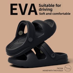Mens Summer Outdoor Slip-On Driving Anti-Slip Odor-Resistant EVA Flat Sandals Casual Home Shoes Comfortable Breathable Slippers
