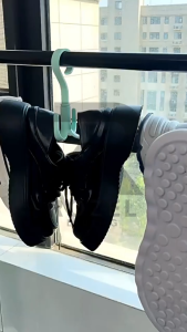 ROZEL Gantungan 4 Kait Serbaguna 360 Derajat / Hanger Lemari Pakaian Sepatu Tas Hook 4 Kait Gantungan Multifungsi