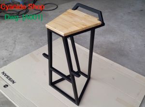 เก้าอี้บาร์สูง75cm NY.[Dwg.A001] สไตล์ลอฟท์ /เก้าอี้สตูล/เก้าอี้เหล็ก/เก้าอี้บาร์มีพนักพิง/เก้าอี้คาเฟ่/เก้าอี้วินเทจ/เก้าอี้ชานม/Stools Bar Chair