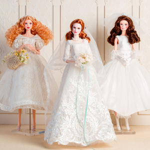 32cm Supermodel Doll Clothes Suit European Fashion Dream Wedding Dress Series Set Princess Girl Dress DIY Toys Collector Gifts