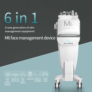 New 6 in 1 hydra M6 facial Hydro Dermabrasion Vacuum Cleaner Blackhead Oxygen Facial Machine