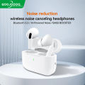 Goojodoq Bluetooth earphone motion noise reduction TWS 5.1 wireless with transparent digital display LED driver Noise Reduction. 