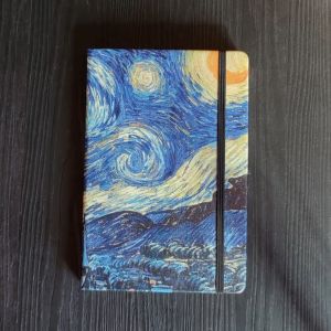 Starry Night Bullet Dotted Journal Van Gogh Blossoming Almond Tree A5 Hard Cover Dot Grid / Lined / Plain / Squared Notebook