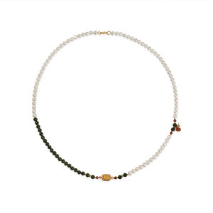 Traditional Style Pearl Necklace for Women 5.3-6.3mm Near Round