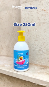 Tropee Bebe x Baby Shark Shampoo & Conditioner Tutti Frutti 250ml - Sampo Rambut Bayi