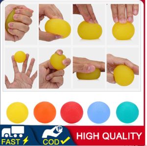 Maxxgym High elastic grip ball fitness equipment Men and womens hand grip ball rehabilitation training Hand training Muscle strengthening exercise Soft silicone grip ball Decompression jelly egg ball Fascia ball Foot massage ball Muscle relaxation
