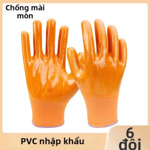 Găng Tay Công Nghiệp Dày Chống Mài Mòn Chống Nước Chống Dầu