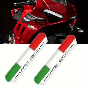 Limited Edition Motorcycle Car Sticker Resistant 3D Stickers And Decals for Helmets Featuring The Italian Tricolor Design.