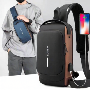 GUANGMANZHI | Mens 2025 New Style Leisure Sling Bag Crossbody Bag with Password Lock