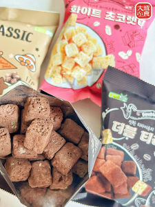 South Korea Import Sweet Cortilamisu White Chocolate Flavor Small Square Crispy Puffed Casual Snack 65G