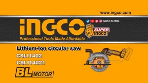 INGCO CSLI1402 MESIN CIRCULAR SAW MINI CORDLESS 20V BRUSHLESS 140MM