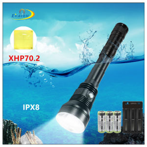 ไฟไฟฉายดำน้ำใต้น้ำพลังงานสูง XHP70