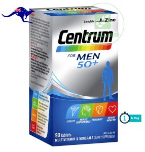 Centrum for Men 50+ Multivitamins 90 Tablets Complete from A to Zinc (Australian Version)