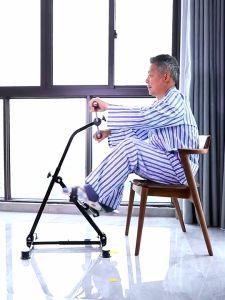 The handle has massage function Foldable Rehabilitation Pedal Dual Exercise Bike