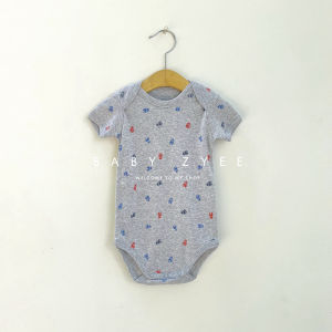 Summer Pure Cotton Triangle Romper Baby Short Sleeve Bodysuit Newborn Clothes All-In-One Suit Hooded Wrap-Around Clothing