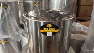 MLK Extra Tebal Big Size Stock Pot Soup Saiz Besar Heavy Tahan Guna Stainless Steel Sup Tong Periuk
