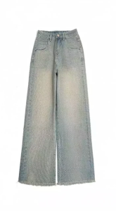 CELANA Jeans 8832-Loose Highwaist Celana Jeans Kekinian Korean look