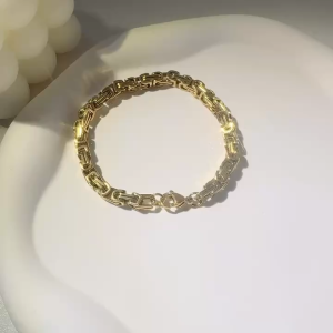 TBK 18K Gold Adjustable Bracelet For Women Accessories Hypoallergenic 65b