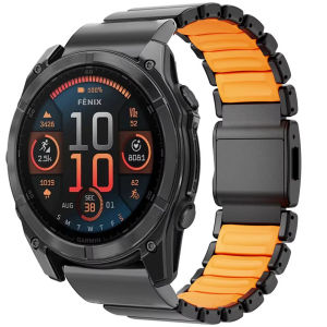 Quickfit 26mm 22mm Magnetic Buckle Titanium Correa For Garmin Watch Fenix 8 7 6 5 7X 6X 5X Descent Mik2 Enduro 3 2X Watchband