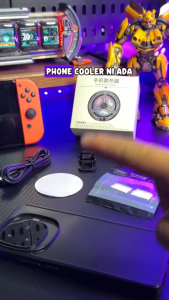 Magnetic Phone Cooler Gaming RGB Cooling Fan with Radiator - Silent Back-clip & Magnetic 2 in 1 Design for IOS Android