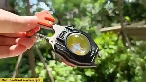 Mini Flashlight COB Keychain Light USB Torch Light Portable Camping Work Light LED Survival Tool Lampu Suluh