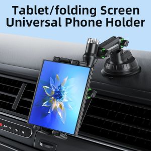 Dashboard Tablet Holder for Car Suction Car Mount with for All 7"-15" Pad Tablet and 4" - 7"Folding Screen/Straight Panel Phone