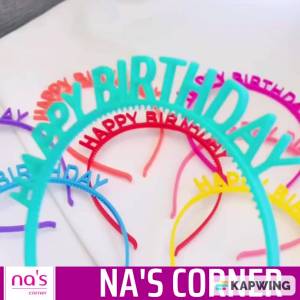 Băng đô cài tóc bờm nhựa Happy Birthday chúc mừng sinh nhật xinh xắn dễ thương