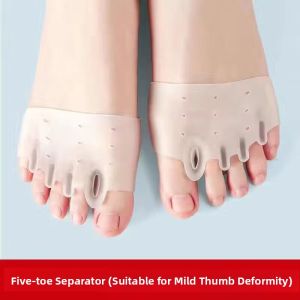 Daily Use Silicone Toe Corrector Big Toe Bunion Spreader Splitter Anti-wear Forefoot Pad Comfortable Foot Care Accessories