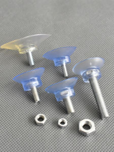 Strong Suction Cup Glass Coffee Table with Screw Rod Anti-slip Vine Table Small Suction Pad Bracket Hole Accessories