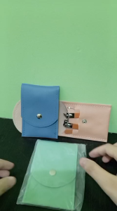 Gunting Kuku 4 Pcs Set Pouch Kantong Saku Travel Terlengkap Set Perawatan Kuku Manicure