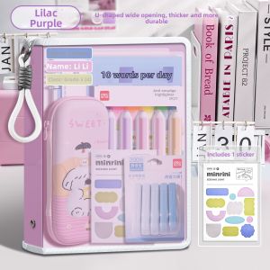 deli | Transparent Subject Classification Document Bag Large Capacity