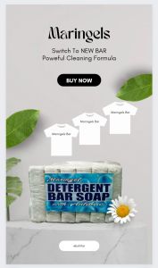 Detergent bar powerful cleaning formula