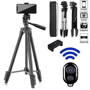 Extendable Mini Tripod Phone Video Recording Phone Tripods Stand With Bluetooth Remote Universal Camera Phone Photography Holder