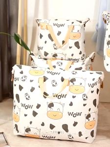 กระเป๋าเก็บผ้า ถุงเก็บผ้านวมสื้อผ้า หมอน พับได้ มีซิปรูดปิด ง่ายต่อการเปิด-ปิด