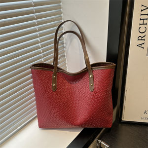 Túi Tote Đeo Vai Thường Ngày Thời Trang Cho Nữ Túi Đeo Hông Dung Tích Lớn Đi Làm Túi Tote Đeo Vai Đơn Màu Trơn Phong Cách Anh Quốc