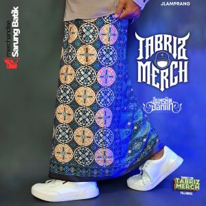 SARUNG BATIK TERBARU MOTIF JLAMPRANG BAHAN KAIN RAYON SUPER GRADE A MOTIF KEKINIAN Pria Dewasa Printing Muslim Santri Pekalongan Hitam