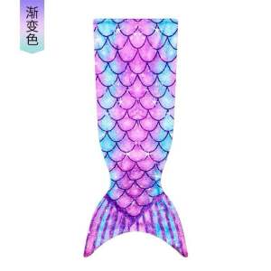 🇲🇾（Ready Stock）YOLO Kids Mermaid Tail Flannel Blanket Adorable Comfortable