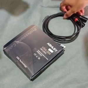 R52 ORIGINAL KABEL AUDIO SHLEY ASLEY USA TYPE C HP HANDPHONE TIPE TO XLR MALE FEMALELE STEREO  ASLI