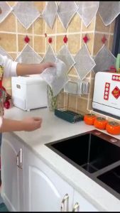 Miếng Rửa Chén Bằng Dây Thép Khăn Lau Chén Dĩa  Không Dính Dầu Chống Trầy Xước Đa Năng Cho Nhà Bếp. LD4-Kruachenkc
