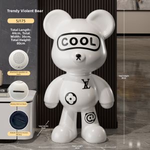 Kisstyle | Homes Decor & Moving Gift Bear-Shaped Money Box Figurine