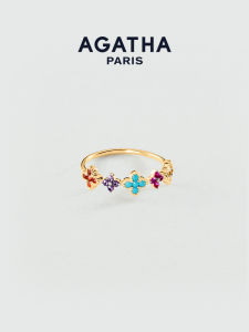 AGATHA | Lucky Four-leaf Clover Dopamine Ring