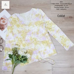 ZjuL (COD) - JAHIDA Atasan wanita Crop top Lengan Panjang Model Serut Matt Babyterry / Atasan Crop top Wanita / Pakaian wanita seksi / Atasan Style korean / Realpic / Croptop / Atasan Wanita Serut
